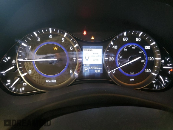 2015 Infiniti QX80 with VIN JN8AZ2NE1F9082792, listed as a Copart auction lot 48997125 with 128,947 mi miles and Salvage Title. Bid and sale history available at carsss.com. Image 9.