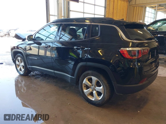 2018 Jeep Compass Latitude with VIN 3C4NJCBB6JT502308, listed as a IAAI auction lot 41561816 with 93,599 mi miles. Bid and sale history available at carsss.com. Image 3.