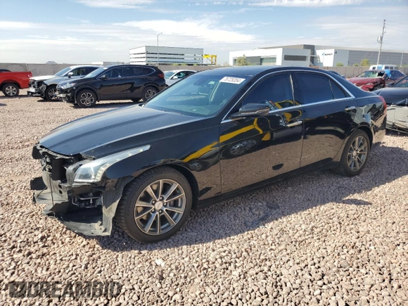 2019 Cadillac CTS Luxury RWD with VIN 1G6AR5SX1K0110384, listed as a Copart auction lot 76725354 with 74,699 mi miles and Salvage Title. Bid and sale history available at DreamBid. Image 1.