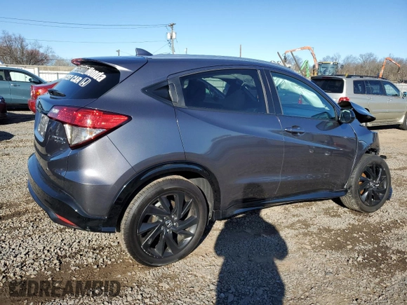 2022 Honda HR-V Sport with VIN 3CZRU6H10NM750668, listed as a Copart auction lot 48776095 with 29,058 mi miles and Salvage Title. Bid and sale history available at carsss.com. Image 3.