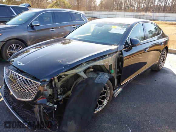 2021 Genesis G80 2.5T with VIN KMTGB4SC0MU047486, listed as a IAAI auction lot 41292975 with 53,196 mi miles and . Bid and sale history available at DreamBid. Image 6.