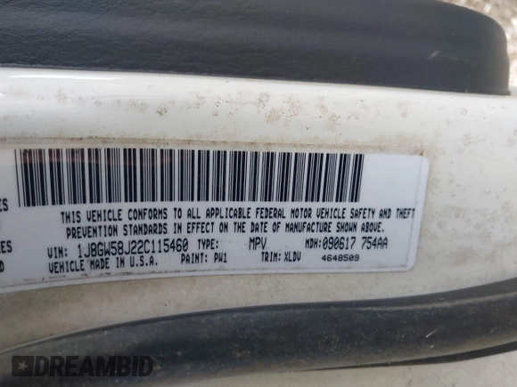 2002 Jeep Grand Cherokee Limited with VIN 1J8GW58J22C115460, listed as a IAAI auction lot 42291615 with 197,132 mi miles and . Bid and sale history available at DreamBid. Image 9.
