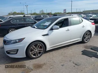 2013 Kia Optima SX with VIN 5XXGR4A62DG233168, listed as a IAAI auction lot 41820220 with 153,526 mi miles. Bid and sale history available at carsss.com. Image 17.