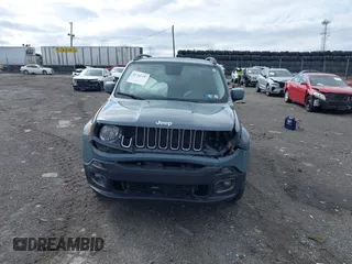 2017 Jeep Renegade Latitude with VIN ZACCJBBB1HPF58787, listed as a IAAI auction lot 41741197 with 93,678 mi miles. Bid and sale history available at carsss.com. Image 12.