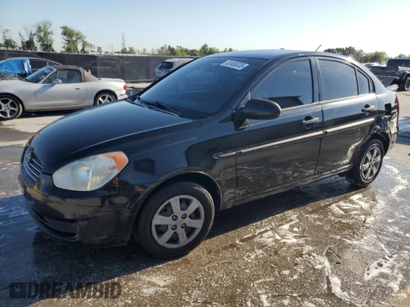 2008 Hyundai Accent GLS with VIN KMHCN46C18U223820, listed as a Copart auction lot 52495035 with 140,690 mi miles and Salvage Title. Bid and sale history available at carsss.com. Image 1.