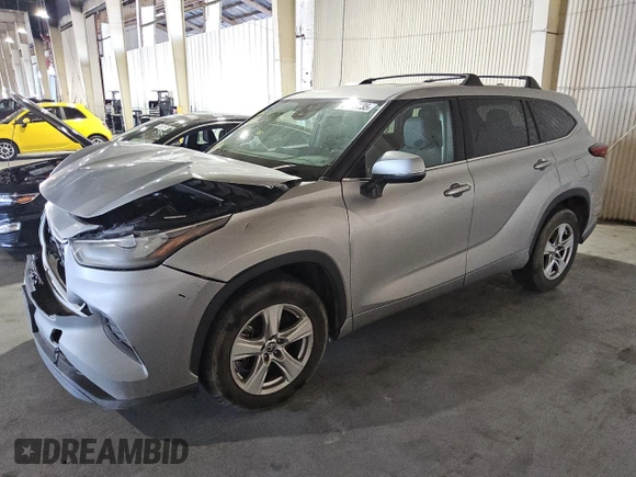 2020 Toyota Highlander L z VIN 5TDCZRAH9LS017585, wystawiony jako Copart lot #46586135 z przebiegiem Nie podano mil oraz Czysty tytuł • Clean title. Historia ofert i sprzedaży dostępna na DreamBid. Obrazek 1.