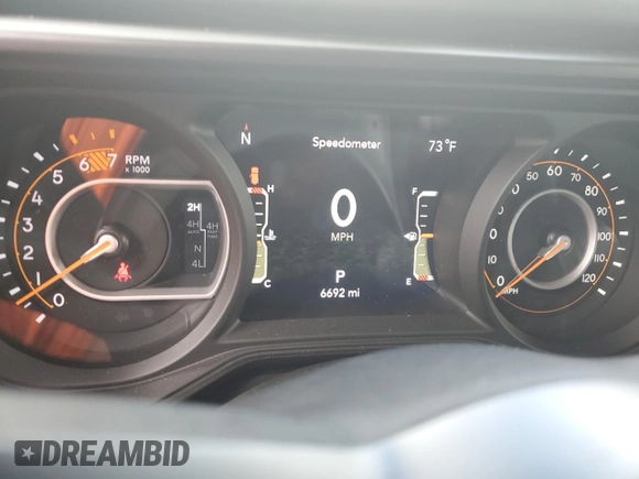 2024 Jeep Wrangler Rubicon X with VIN 1C4RJXFG5RW239572, listed as a Copart auction lot 72251854 with 6,692 mi miles and Clean title. Bid and sale history available at DreamBid. Image 9.