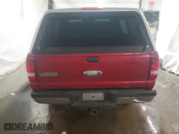 2009 Ford Ranger XLT with VIN 1FTZR45E19PA18973, listed as a Copart auction lot 60448955 with Not provided miles and Salvage title. Bid and sale history available at DreamBid. Image 6.