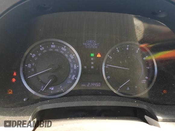 2012 Lexus IS 250 with VIN JTHBF5C2XC5172219, listed as a Copart auction lot 52424535 with 214,450 mi miles and Salvage title. Bid and sale history available at DreamBid. Image 9.