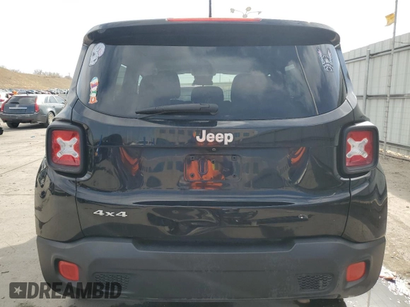 2017 Jeep Renegade Altitude with VIN ZACCJBBB2HPE73571, listed as a Copart auction lot 52118875 with 137,101 mi miles and Salvage title. Bid and sale history available at DreamBid. Image 6.