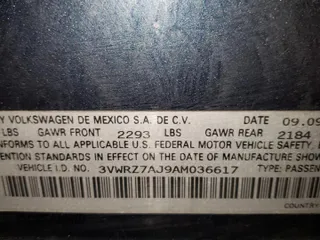 2010 Volkswagen Jetta Limited Edition with VIN 3VWRZ7AJ9AM036617, listed as a Copart auction lot 55906975 with 191,093 mi miles and Salvage title. Bid and sale history available at DreamBid. Image 12.