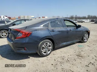 2017 Honda Civic Sedan LX with VIN 19XFC2F59HE000663, listed as a Copart auction lot 48856145 with 0 mi miles and Salvage Title. Bid and sale history available at carsss.com. Image 3.
