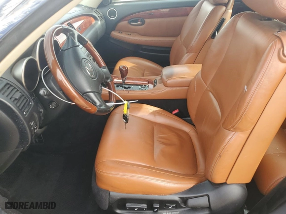 2004 Lexus SC 430 with VIN JTHFN48Y140060421, listed as a Copart auction lot 47295835 with 98,216 mi miles and Salvage Title. Bid and sale history available at carsss.com. Image 7.