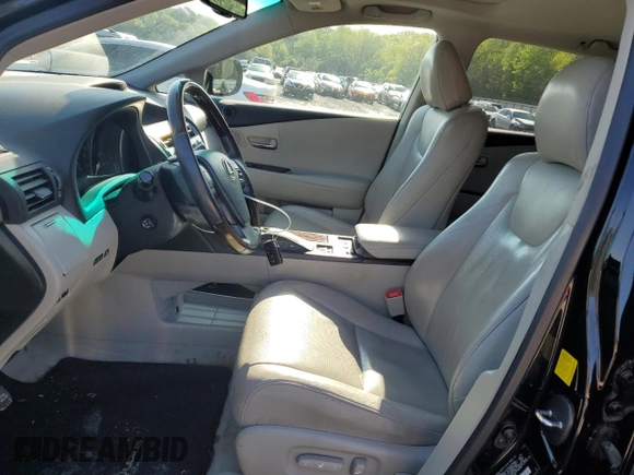 2011 Lexus RX 350 with VIN 2T2BK1BAXBC091801, listed as a Copart auction lot 52027045 with 185,562 mi miles and Salvage Title. Bid and sale history available at DreamBid. Image 7.