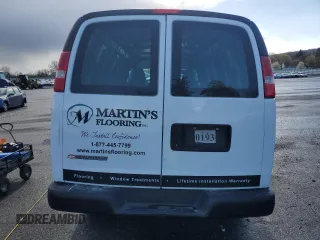 2017 Chevrolet Express Cargo with VIN 1GCWGBFF8H1109759, listed as a Copart auction lot 52884505 with 100,016 mi miles and Salvage title. Bid and sale history available at DreamBid. Image 6.