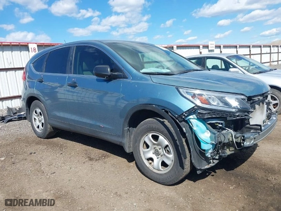 2015 Honda CR-V LX with VIN 5J6RM3H39FL001273, listed as a IAAI auction lot 42054577 with 75,084 mi miles. Bid and sale history available at carsss.com. Image 1.