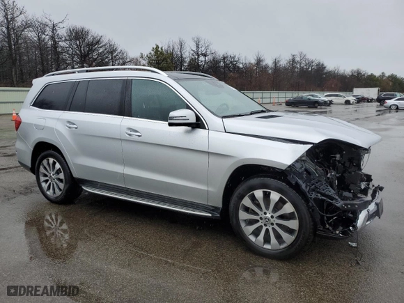 2018 Mercedes-Benz GLS with VIN 4JGDF6EE5JB172209, listed as a Copart auction lot 50219745 with 46,050 mi miles and Salvage Title. Bid and sale history available at carsss.com. Image 4.