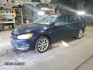 2017 Volkswagen Golf S with VIN 3VWC17AU9HM501673, listed as a Copart auction lot 57672325 with 124,055 mi miles and Salvage title. Bid and sale history available at DreamBid. Image 1.