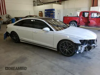 2021 Audi A8 with VIN WAU8DAF88MN007648, listed as a Copart auction lot 81269924 with 32,844 mi miles and Salvage Title. Bid and sale history available at carsss.com. Image 4.