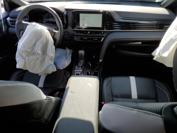2025 Toyota Camry LE with VIN 4T1DAACK1SU539963, listed as a Copart auction lot 44530225 with 9,035 mi miles and Salvage Title. Bid and sale history available at DreamBid. Image 8.