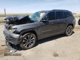 2022 Jeep Grand Cherokee Overland z VIN 1C4RJYD66N8716069, wystawiony jako Copart lot #53186905 z przebiegiem Nie podano mil oraz Szkoda całkowita • Salvage title. Historia ofert i sprzedaży dostępna na DreamBid. Obrazek 1.