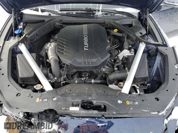 2021 Genesis G70 3.3T with VIN KMTG34LE3MU074503, listed as a Copart auction lot 41836875 with 40,556 mi miles and Salvage title. Bid and sale history available at DreamBid. Image 11.