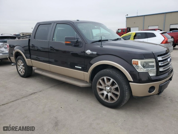 2013 Ford F-150 XL with VIN 1FTFW1CT2DKD94955, listed as a Copart auction lot 42999405 with 161,971 mi miles and Salvage Title. Bid and sale history available at carsss.com. Image 4.