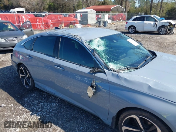 2022 Honda Accord Sport SE with VIN 1HGCV1F43NA007655, listed as a IAAI auction lot 41780298 with 47,428 mi miles and . Bid and sale history available at carsss.com. Image 6.