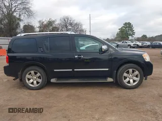 2011 Nissan Armada SV with VIN 5N1BA0ND8BN605841, listed as a IAAI auction lot 41510554 with 212,335 mi miles and . Bid and sale history available at DreamBid. Image 13.