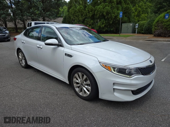 2016 Kia Optima EX with VIN 5XXGU4L33GG080449, listed as a Copart auction lot 61627205 with 154,294 mi miles and Clean title. Bid and sale history available at DreamBid. Image 1.