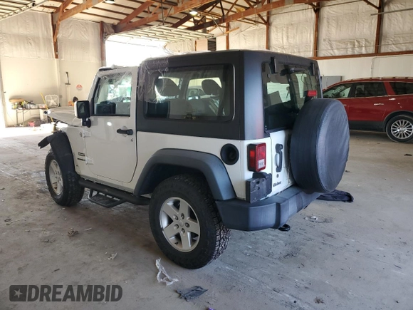 2017 Jeep Wrangler Sport with VIN 1C4GJWAG5HL659549, listed as a Copart auction lot 48474635 with 80,334 mi miles and Salvage Title. Bid and sale history available at DreamBid. Image 2.