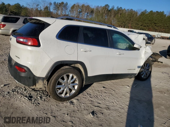 2017 Jeep Cherokee Limited with VIN 1C4PJLDS1HW541639, listed as a Copart auction lot 89288465 with Not Provided miles and Salvage Title. Bid and sale history available at carsss.com. Image 3.