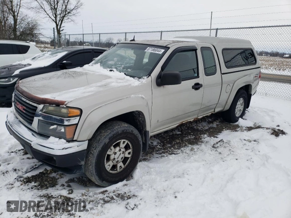 2008 GMC Canyon SLE1 with VIN 1GTDT19E788129685, listed as a Copart auction lot 87186044 with 237,086 mi miles and Clean Title. Bid and sale history available at carsss.com. Image 1.