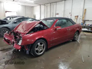 2002 Mercedes-Benz CLK 320/430 with VIN WDBLK65G12T112872, listed as a Copart auction lot 83481604 with 111,370 mi miles and Salvage Title. Bid and sale history available at DreamBid. Image 1.