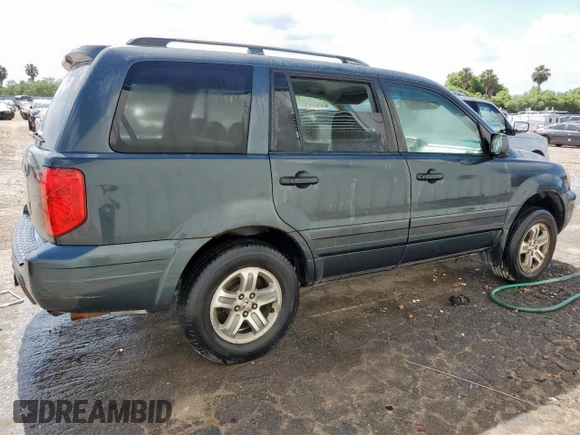 2003 Honda Pilot EX z VIN 2HKYF18583H593038, wystawiony jako Copart lot #59750725 z przebiegiem 249 921 mil mil oraz Czysty tytuł • Clean title. Historia ofert i sprzedaży dostępna na DreamBid. Obrazek 3.