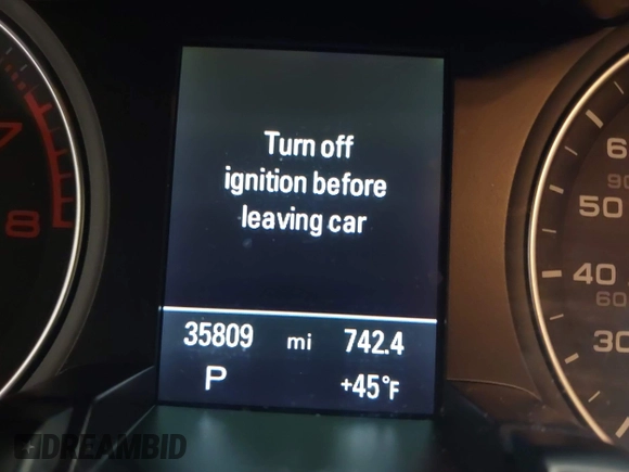 2016 Audi A4 Premium Plus with VIN WAUFFAFL9GN015395, listed as a IAAI auction lot 41486222 with 35,809 mi miles. Bid and sale history available at carsss.com. Image 15.