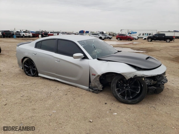 2019 Dodge Charger Scat Pack with VIN 2C3CDXGJ9KH742490, listed as a Copart auction lot 48196865 with 18,861 mi miles and Salvage Title. Bid and sale history available at carsss.com. Image 4.