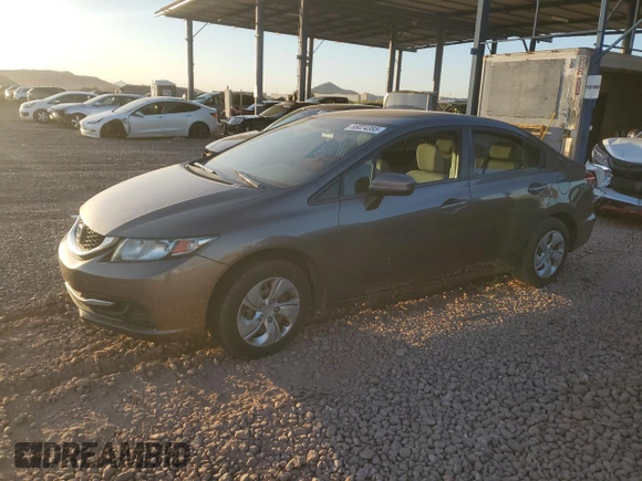 2015 Honda Civic Sedan LX with VIN 2HGFB2F57FH521824, listed as a Copart auction lot 55024385 with 154,775 mi miles and Clean Title. Bid and sale history available at carsss.com. Image 1.