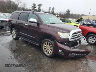 2012 Toyota Sequoia Platinum with VIN 5TDDY5G13CS071376, listed as a Copart auction lot 83657884 with 227,693 mi miles and Salvage Title. Bid and sale history available at carsss.com. Image 4.