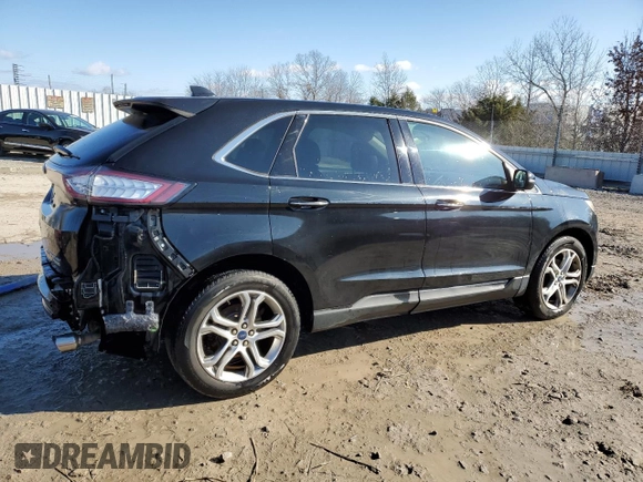 2015 Ford Edge Titanium z VIN 2FMTK3K91FBB52506, wystawiony jako Copart lot #84192474 z przebiegiem 136 437 mil mil oraz Nie do naprawy • Non repairable. Historia ofert i sprzedaży dostępna na DreamBid. Obrazek 3.