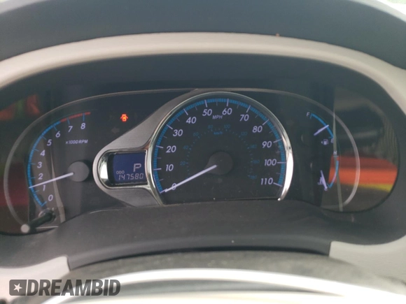 2012 Toyota Sienna XLE AAS with VIN 5TDYK3DC0CS250830, listed as a Copart auction lot 73323284 with 147,580 mi miles and Salvage Title. Bid and sale history available at DreamBid. Image 9.