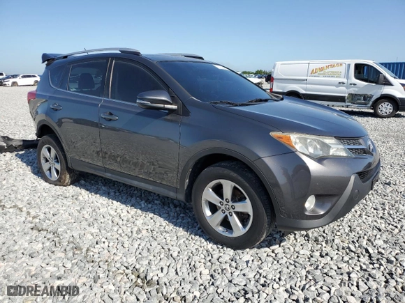 2015 Toyota RAV4 XLE with VIN 2T3RFREV8FW267969, listed as a Copart auction lot 51193245 with 75,019 mi miles and Salvage Title. Bid and sale history available at carsss.com. Image 4.