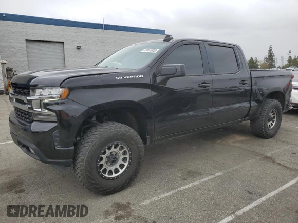 2021 Chevrolet Silverado 1500 RST with VIN 3GCPWDED1MG367670, listed as a Copart auction lot 53857805 with 50,432 mi miles and Salvage Title. Bid and sale history available at carsss.com. Image 1.