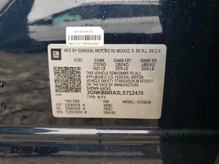 2020 Chevrolet Blazer LT with VIN 3GNKBBRA3LS712470, listed as a Copart auction lot 55259015 with 73,131 mi miles and Salvage title. Bid and sale history available at DreamBid. Image 13.