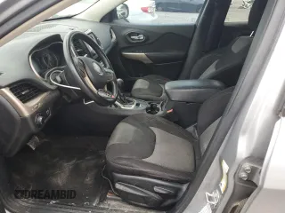 2017 Jeep Cherokee Sport with VIN 1C4PJLAB0HW586110, listed as a Copart auction lot 54617155 with 106,597 mi miles and Clean Title. Bid and sale history available at carsss.com. Image 7.