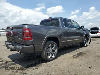 2020 Ram 1500 Limited with VIN 1C6SRFHT3LN194120, listed as a Copart auction lot 63048375 with 65,137 mi miles and Salvage title. Bid and sale history available at DreamBid. Image 3.