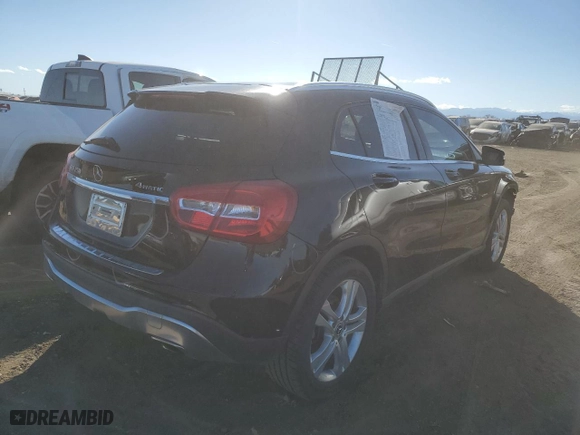 2018 Mercedes-Benz GLA with VIN WDCTG4GB3JJ488826, listed as a Copart auction lot 45416644 with 35,020 mi miles and Salvage Title. Bid and sale history available at carsss.com. Image 3.