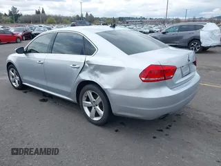 2012 Volkswagen Passat SE with VIN 1VWBP7A36CC005354, listed as a IAAI auction lot 41926270 with 155,493 mi miles. Bid and sale history available at carsss.com. Image 3.