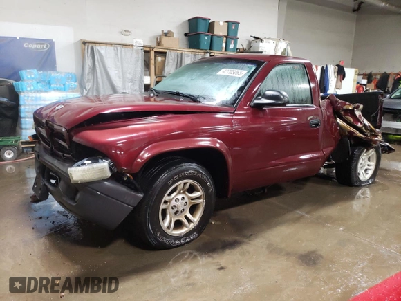 2003 Dodge Dakota with VIN 1D7FL16X23S110090, listed as a Copart auction lot 42705065 with 0 mi miles and Non Repairable. Bid and sale history available at carsss.com. Image 1.