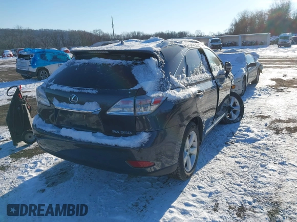 2011 Lexus RX 350 with VIN 2T2BK1BA7BC098835, listed as a IAAI auction lot 41319682 with 122,781 mi miles and . Bid and sale history available at DreamBid. Image 4.